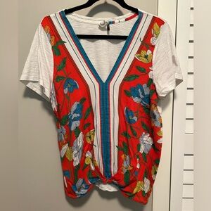 Anthropology v neck t-shirt